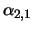 $\alpha_{2,1}$